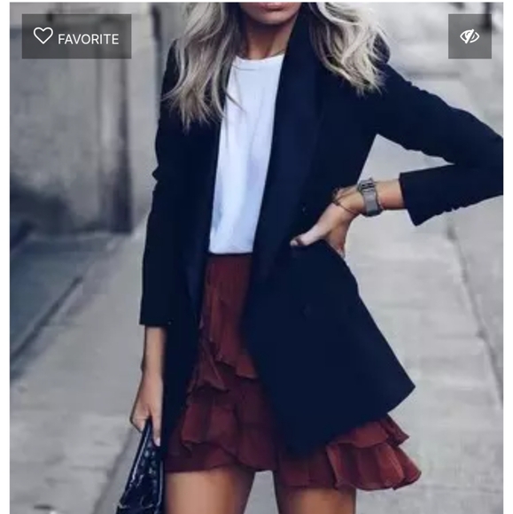 alice + Olivia Juno Ruffled A Line Miniskirt Size 6 - Picture 4 of 8